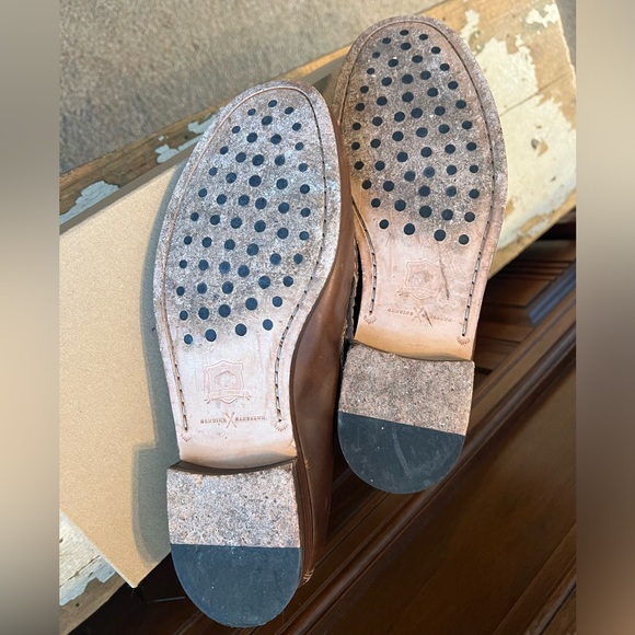 Trask Sadler Brandy American Steer brown men’s shoes size 8 1/2 M. - Picture 3 of 6